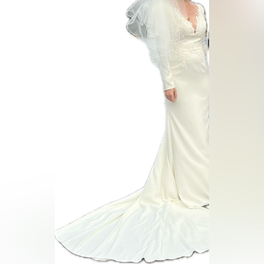 Sincerity By Justin Alexander Wedding Dress - street size 6 - Picture 2 of 9
